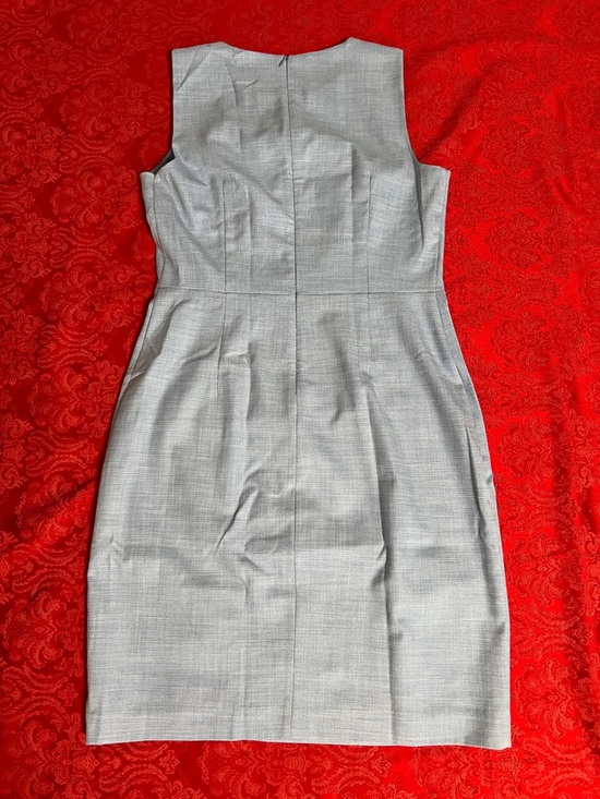 Ann Taylor Light Blue Sheath Dress Sleeveless Size 8 Career Work - Picture 6 of 9